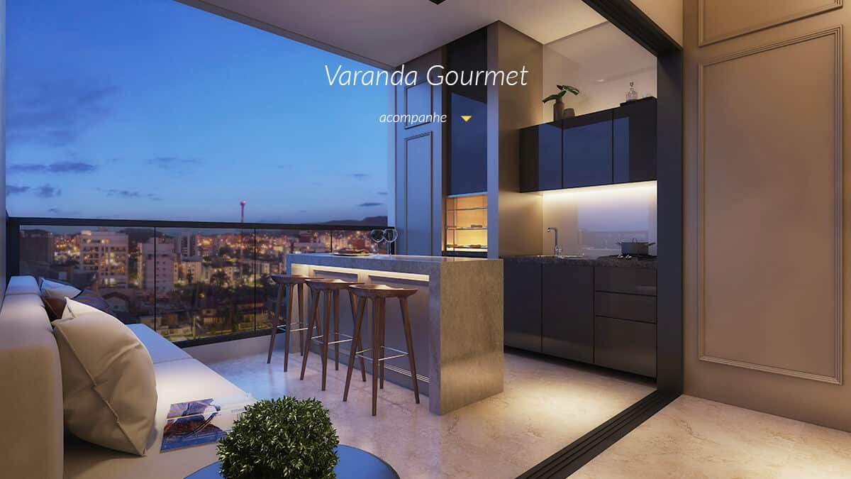 apartamento com varanda gourmet