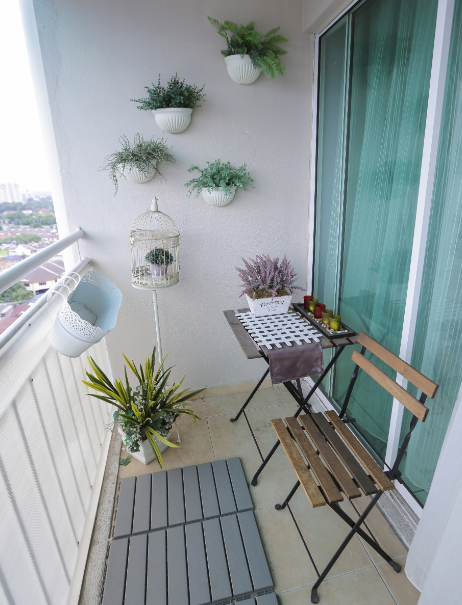 plantas para sacada pequena