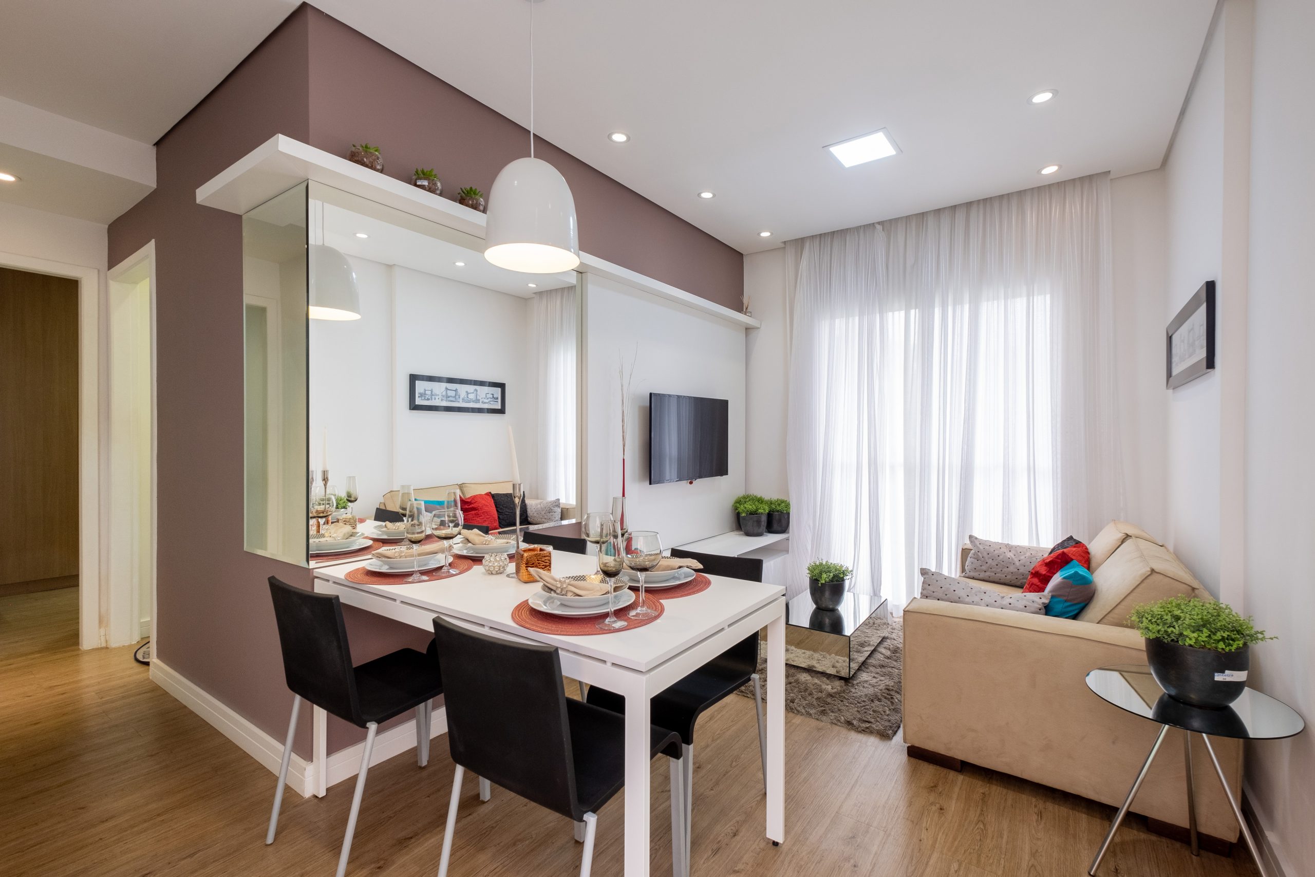 sala de estar apartamento pequeno