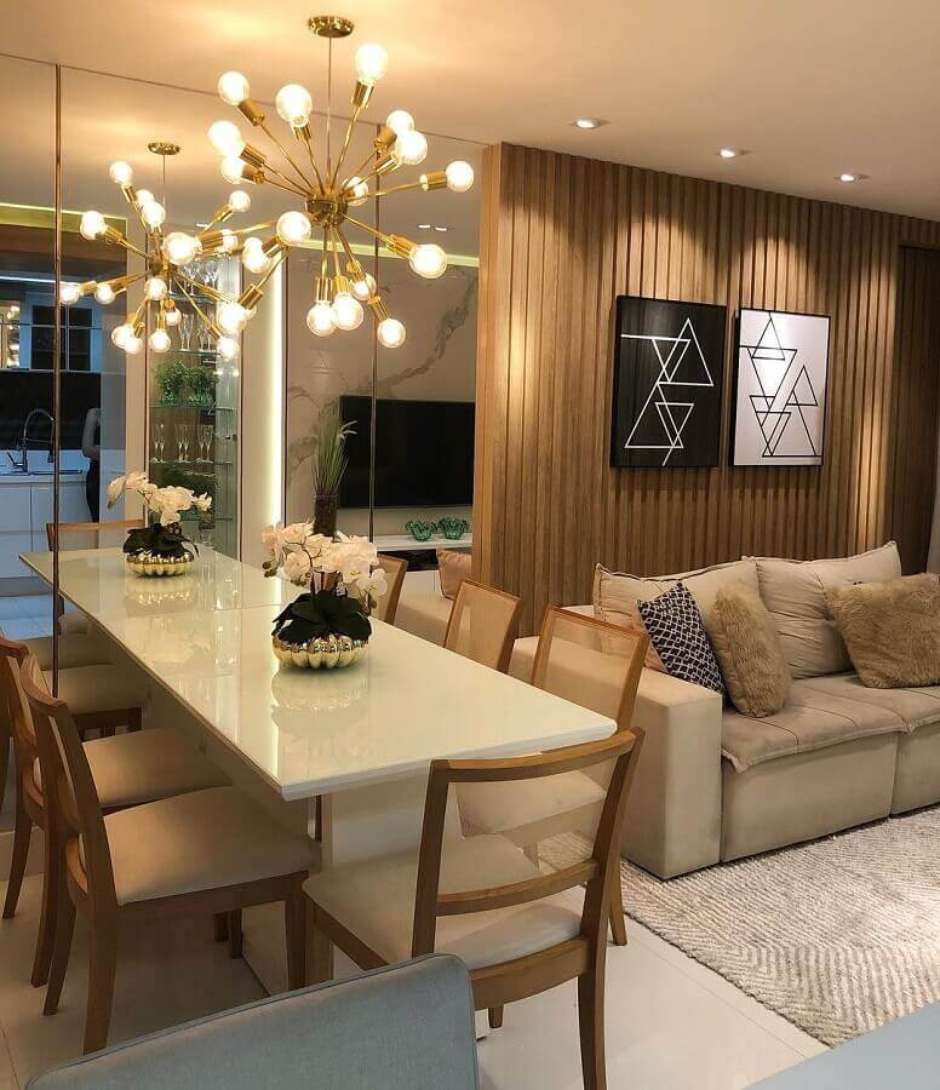 como decorar sala e jantar integradas em ap pequeno
