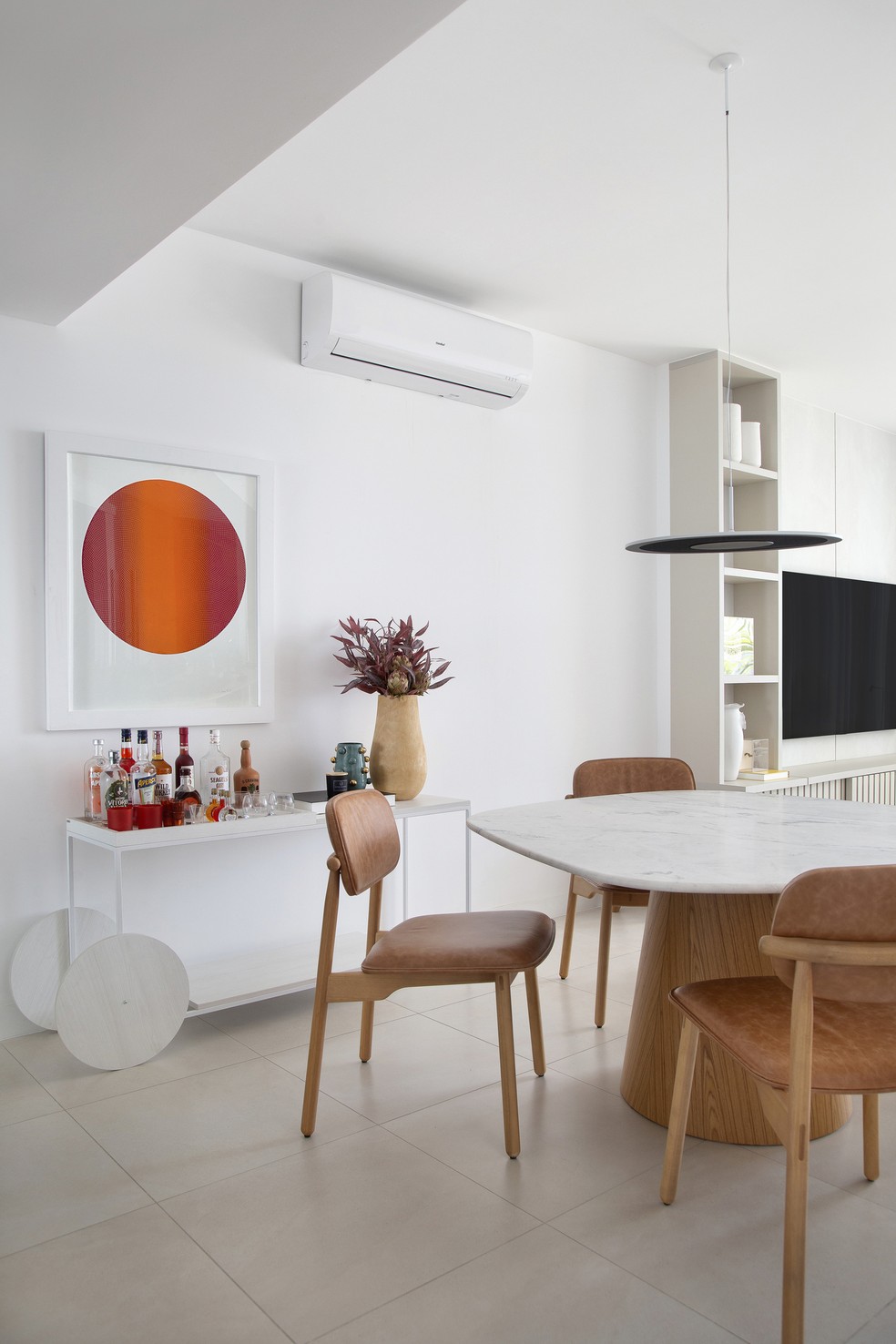 sala de jantar apartamento pequeno