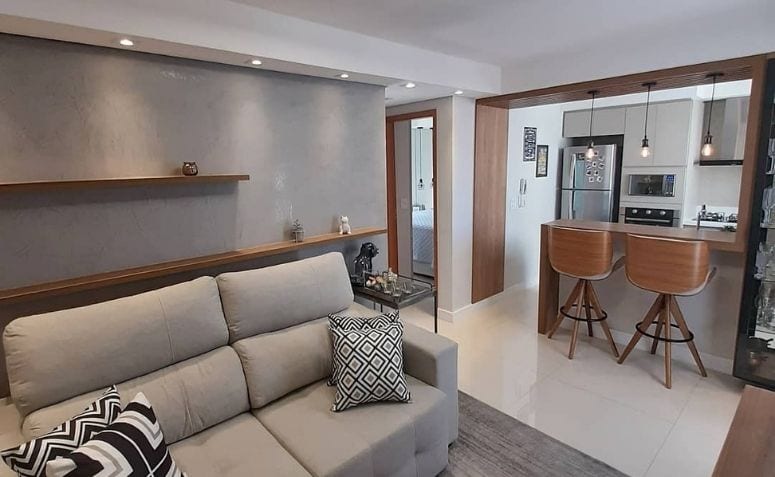 cozinha americana apartamento pequeno
