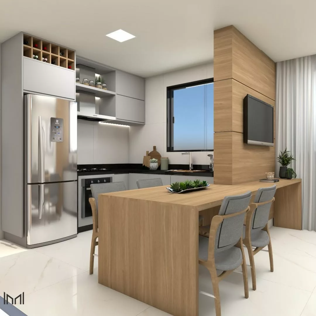 decoração sala e cozinha conjugada