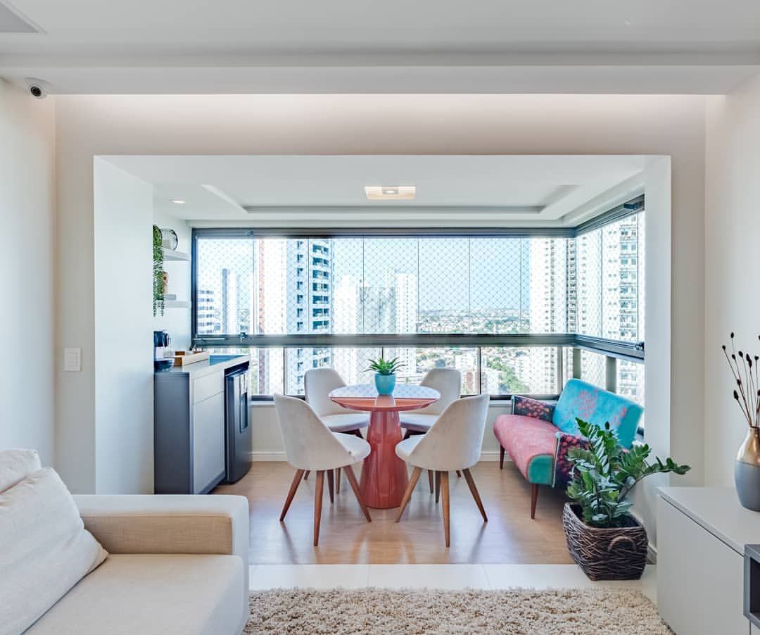 decorar varanda integrada apartamento pequeno