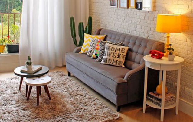 decoração sala pequena moderna