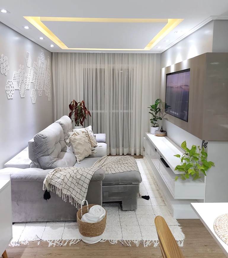 cores para sala de apartamento pequeno
