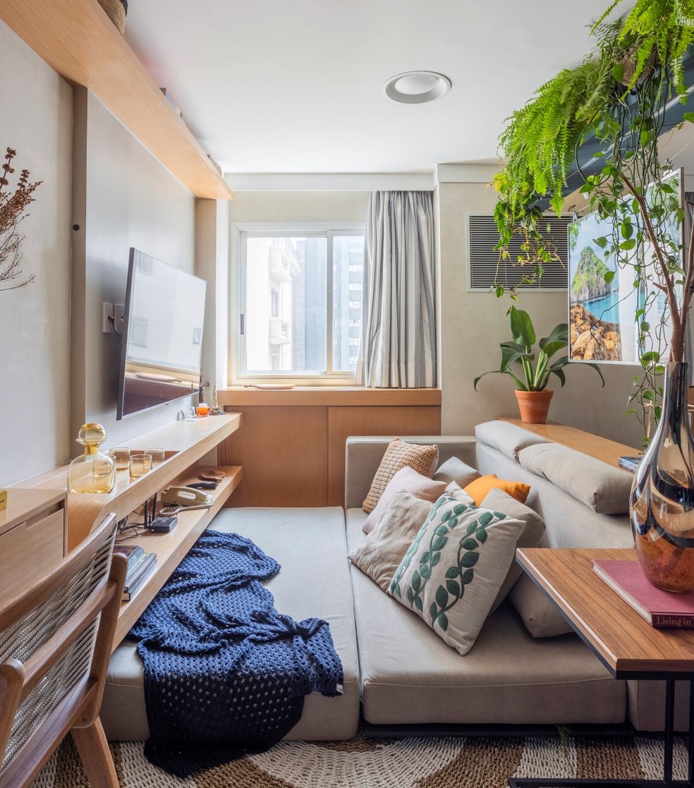 ideias para sala de apartamento pequeno com varanda