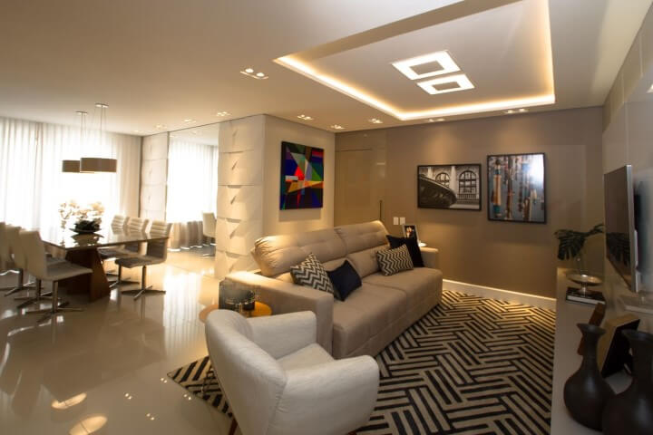 iluminação sanca apartamento