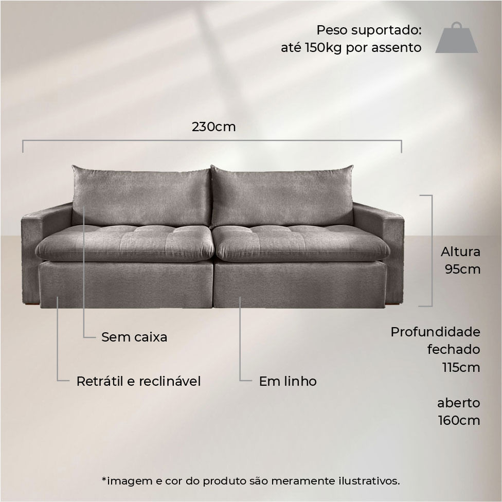 sofá retrátil barato apartamento