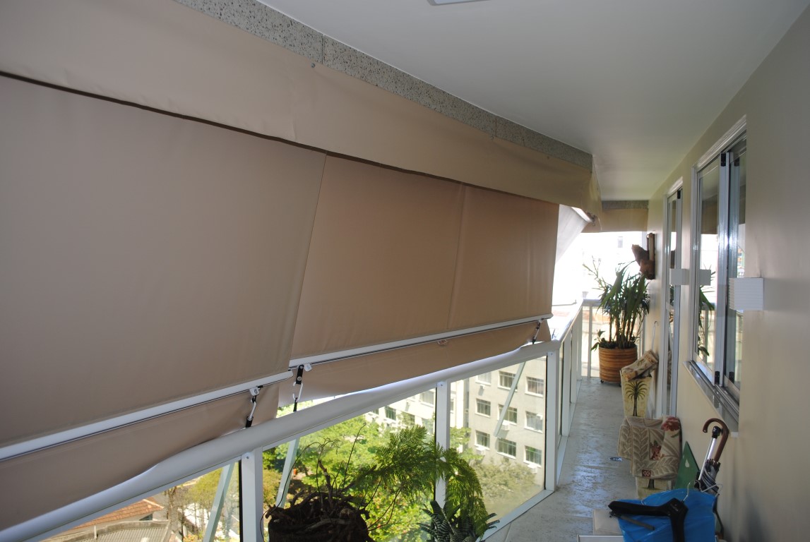 Toldo de PVC transparente para varanda