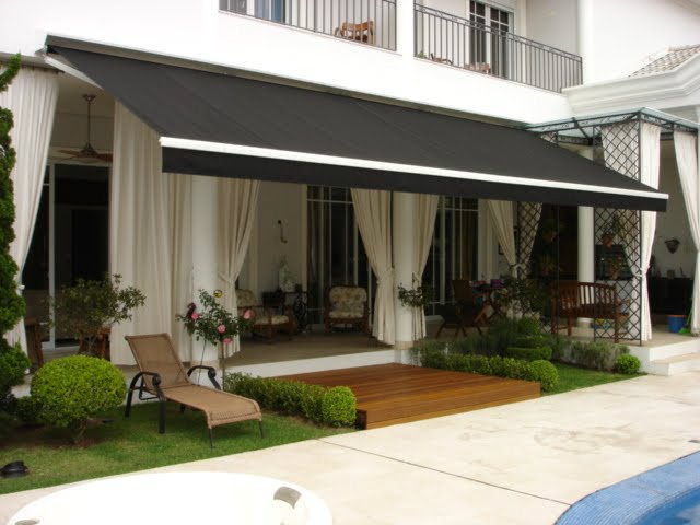 Toldo com tela solar screen