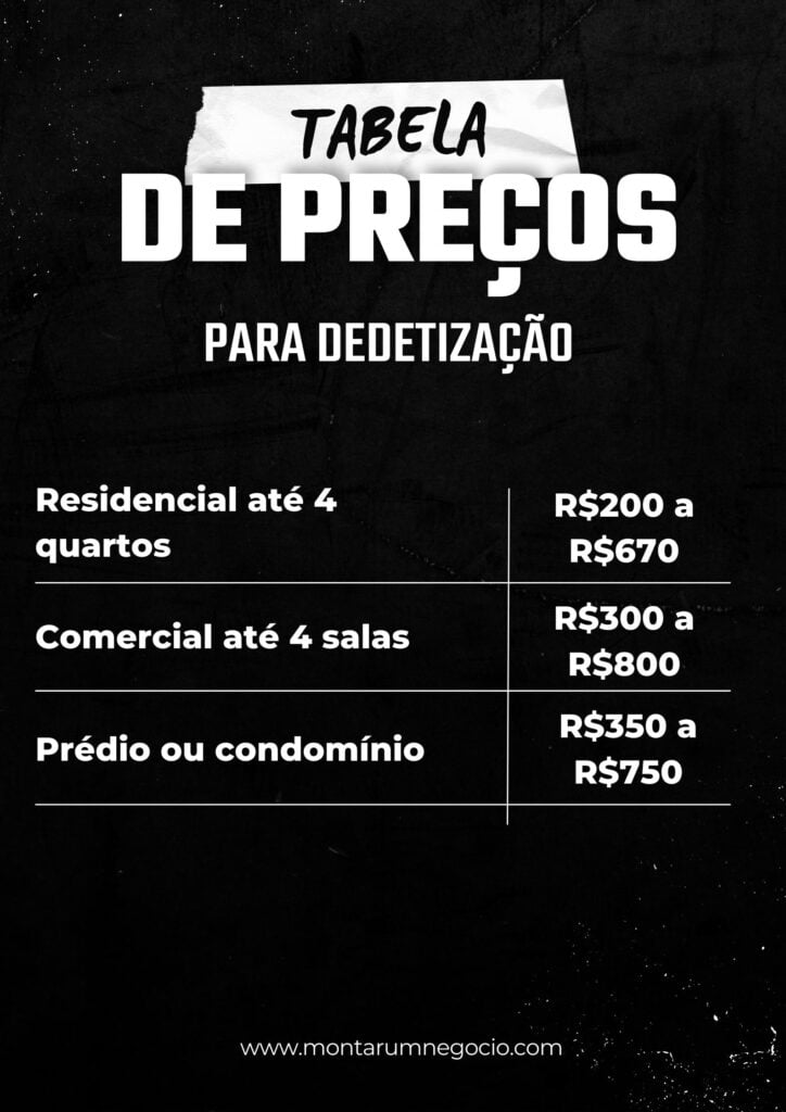valor dedetização apartamento