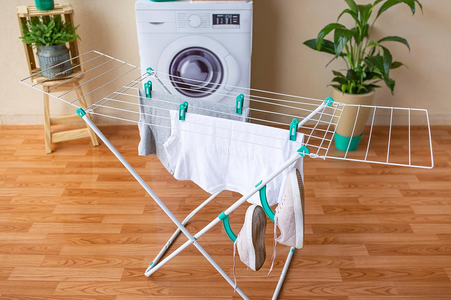 Varal de apartamento compacto