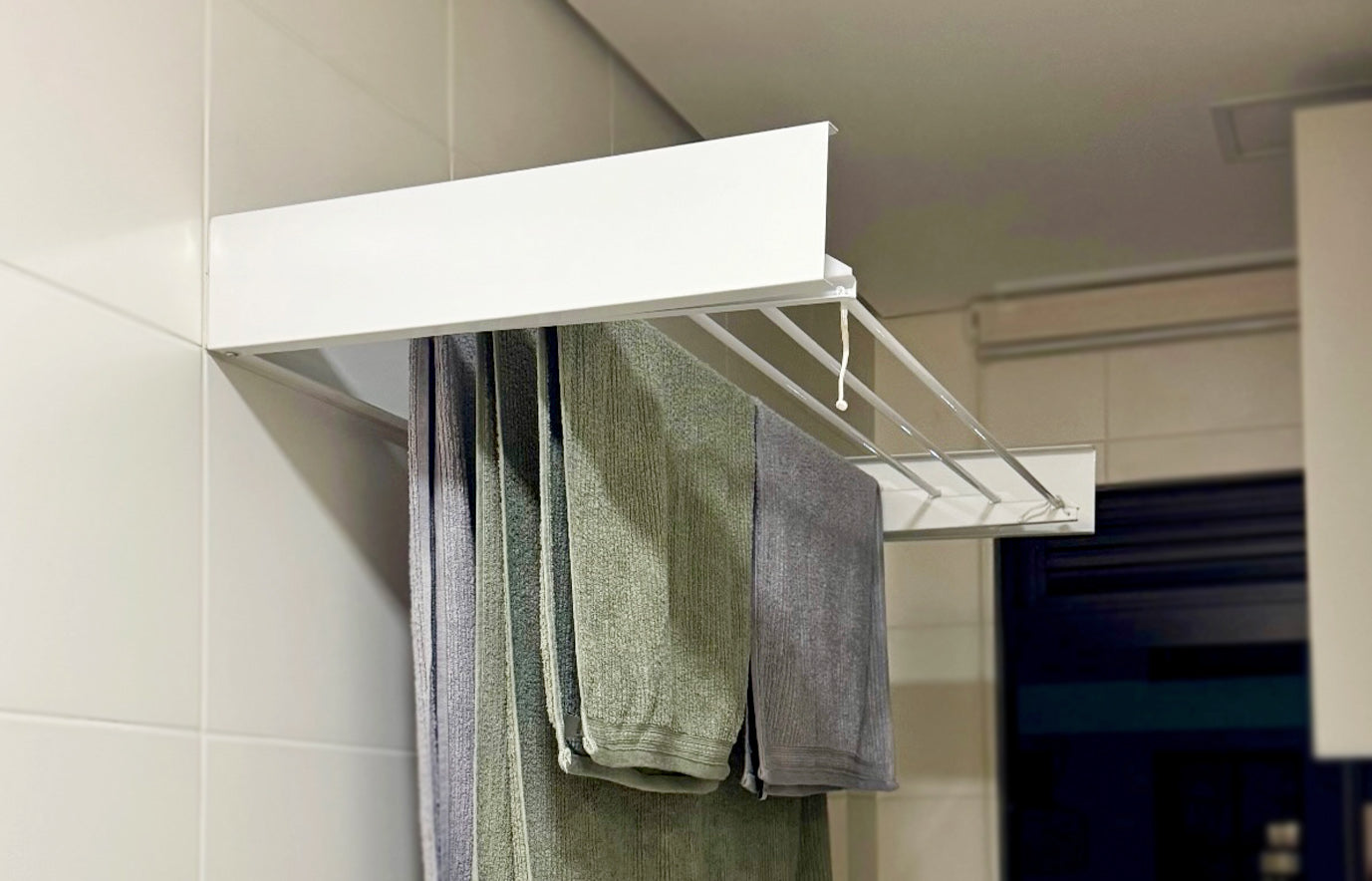 soluções de secagem apartamento pequeno