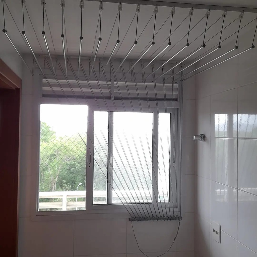 varal de teto para apartamento pequeno