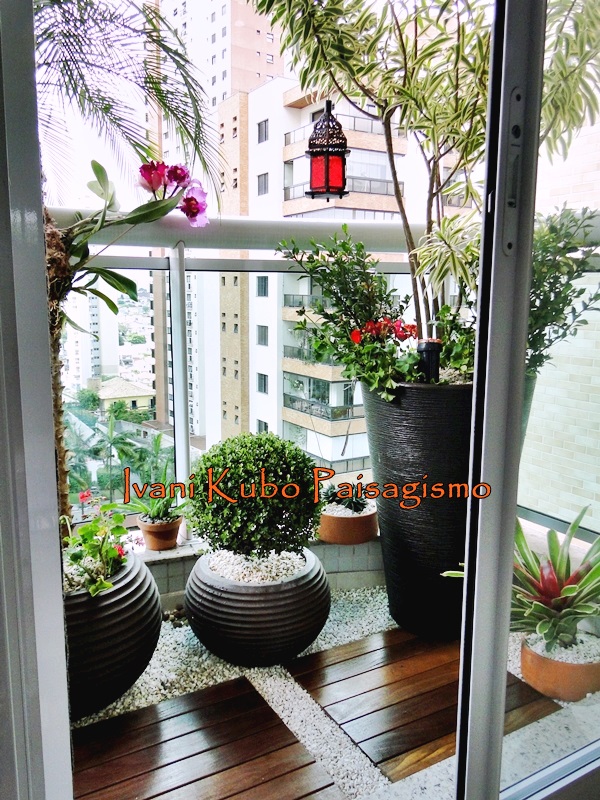 horta em apartamento varanda