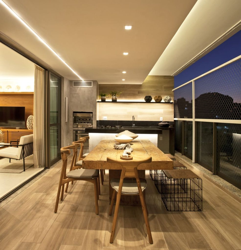 varanda gourmet apartamento com piscina luxo