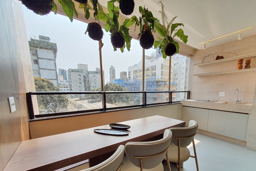 varanda gourmet apartamento clássico luxo