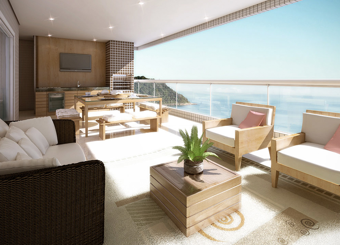 varanda gourmet apartamento com cervejeira luxo