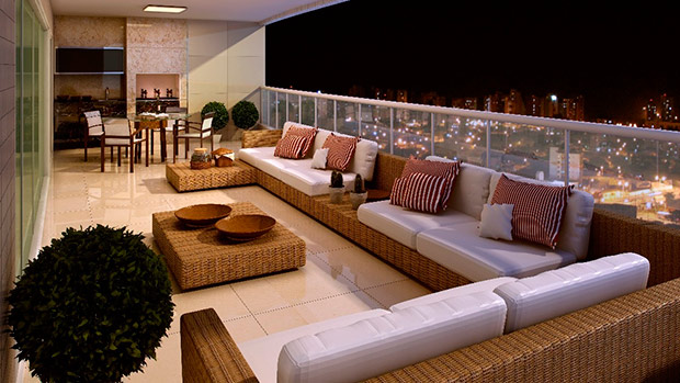 varanda gourmet apartamento com adega luxo