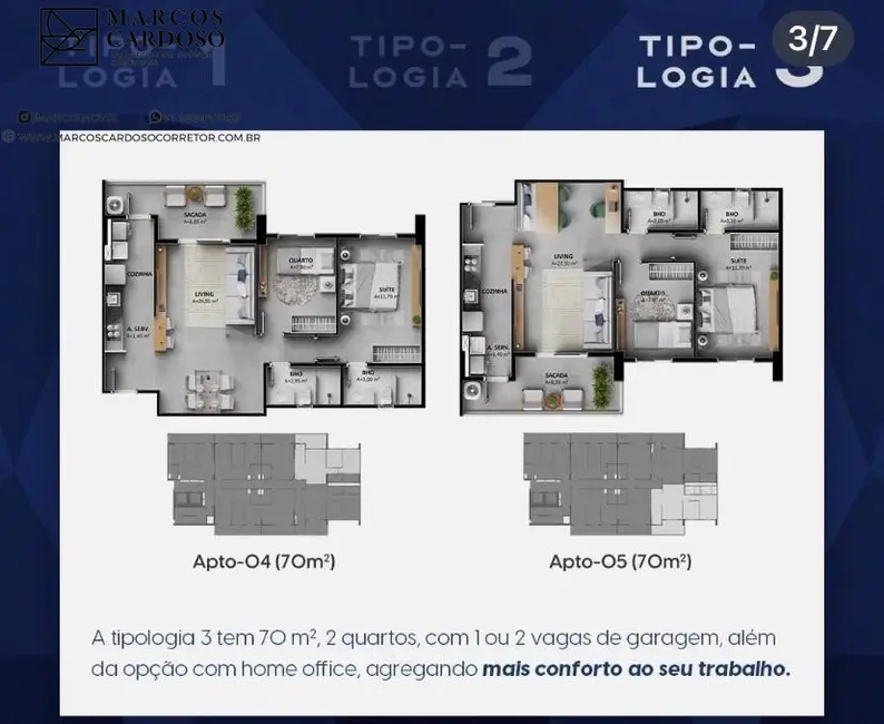 layout apartamento 1 quarto pequeno