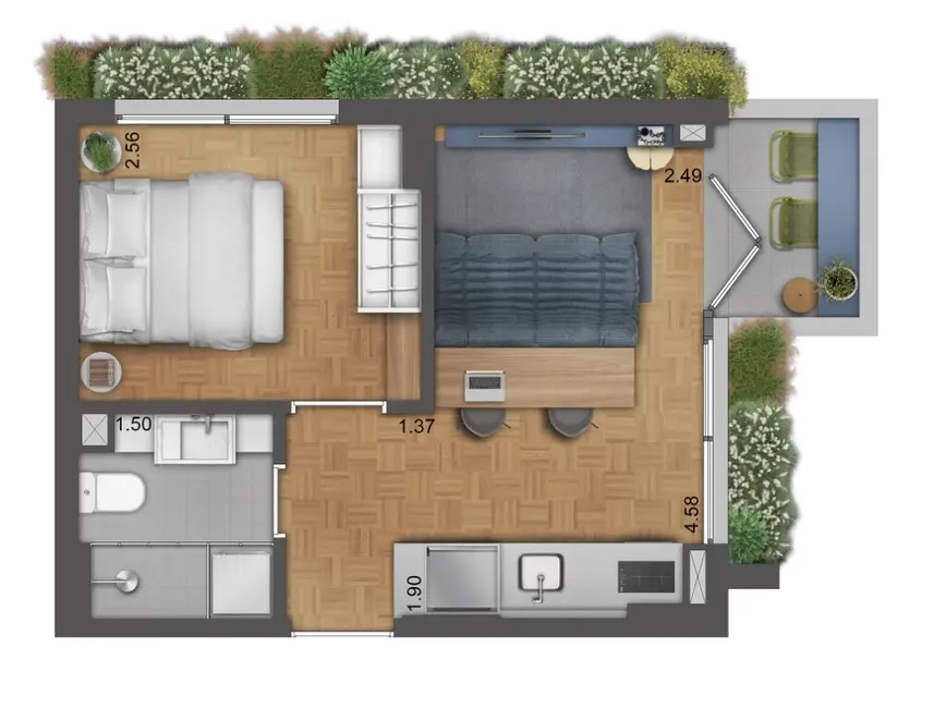 design de interiores espaços reduzidos