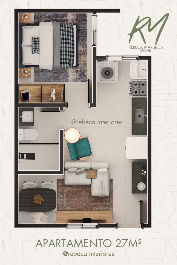 apartamento pequeno decorado