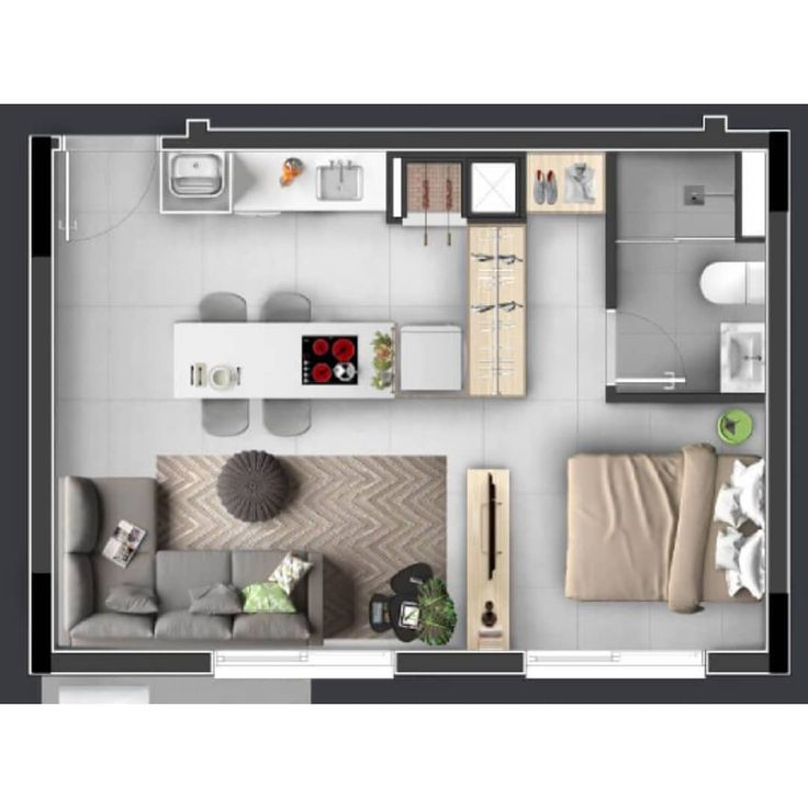 apartamento 30m2 decoração