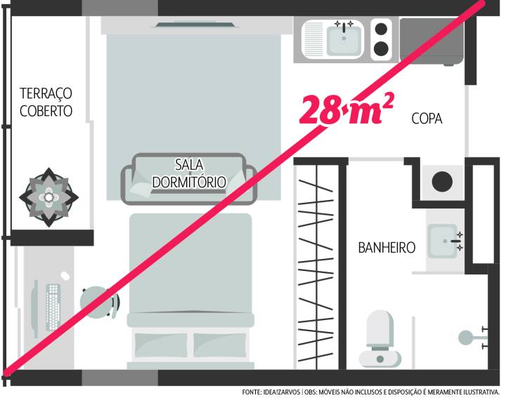 apartamento 30m2 studio
