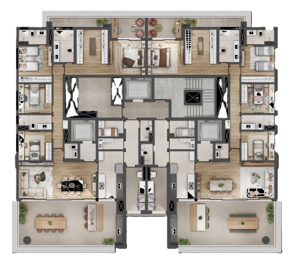 projetos 45m2