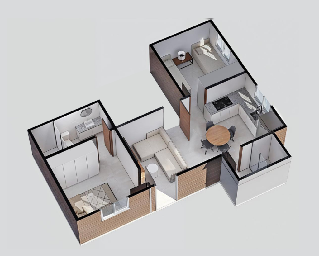 planta apartamento 48m2