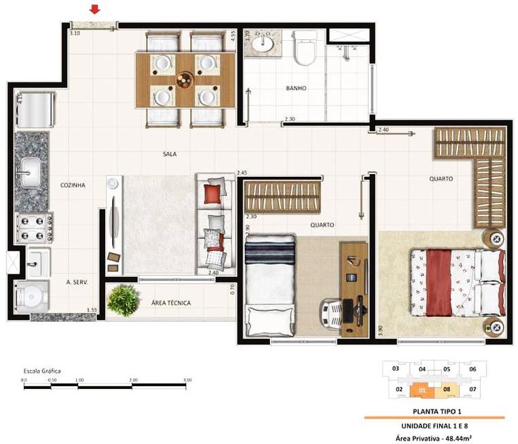 apartamento pequeno decoração