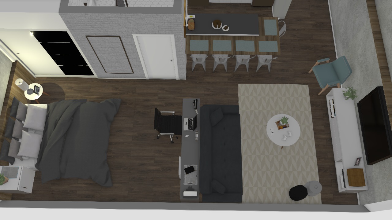apartamento 48m2 antes e depois