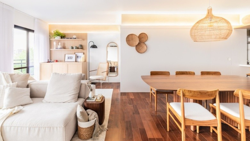 apartamento pequeno estilo boho