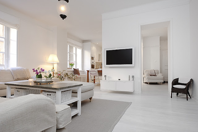 apartamento branco moderno