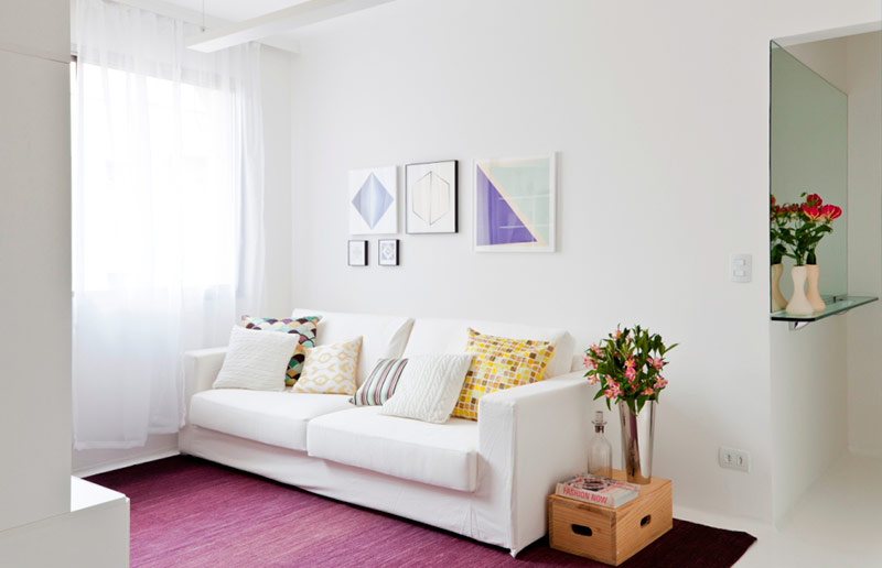 apartamento branco e preto