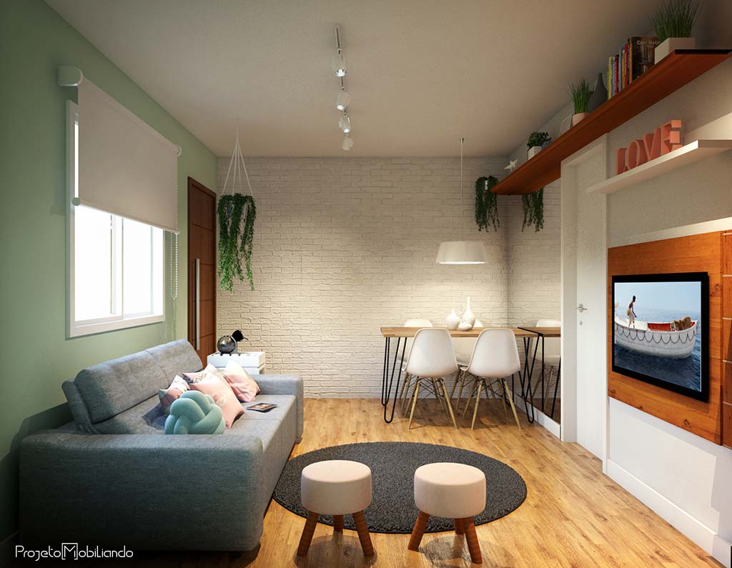 decorar apartamento pequeno gastando pouco