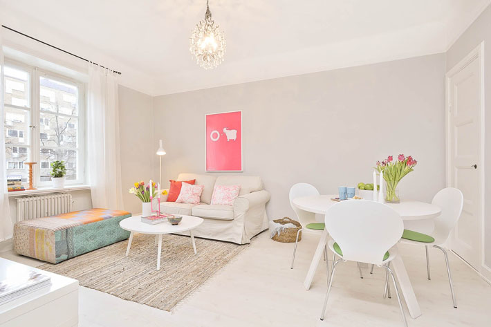 apartamento cinza e verde