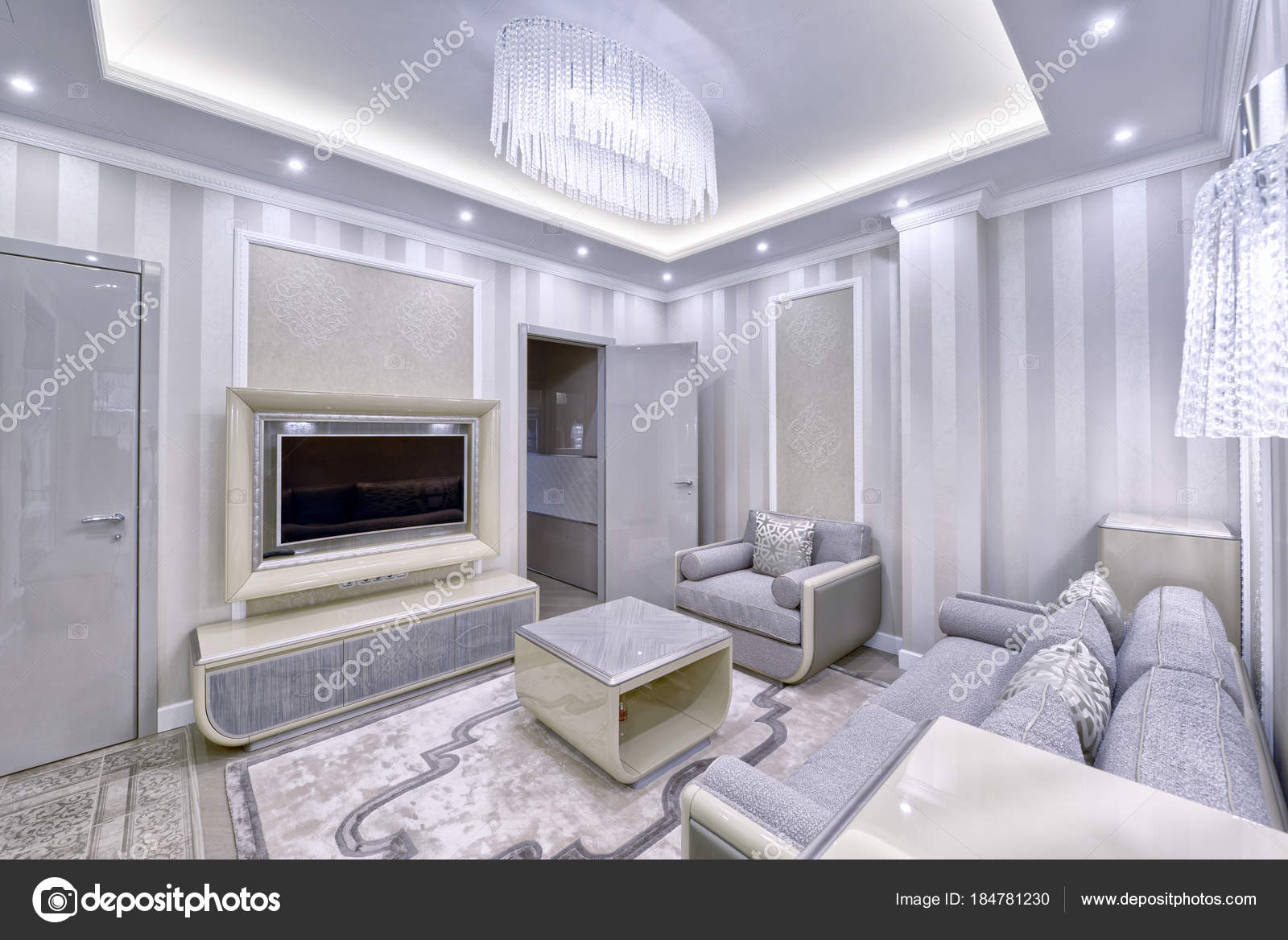 móveis cinza e branco decoração