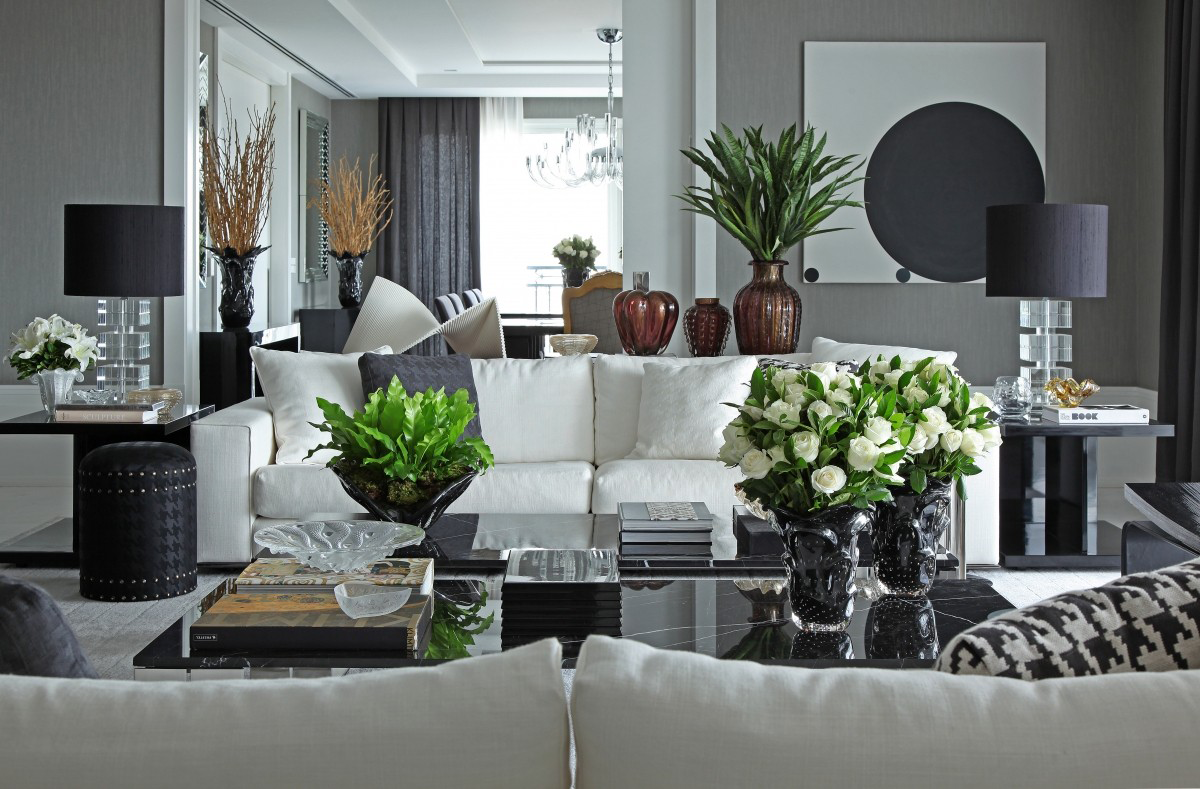 apartamento minimalista cinza e branco