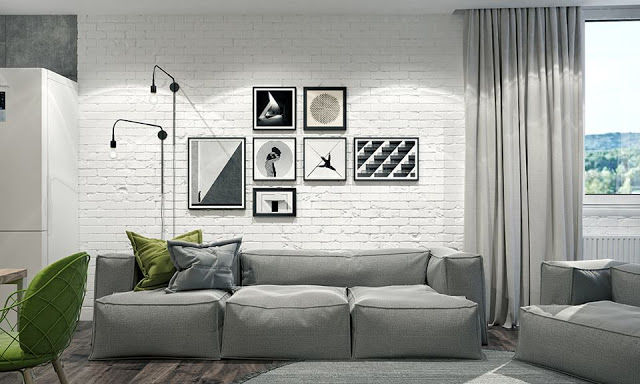 apartamento estilo sueco cinza