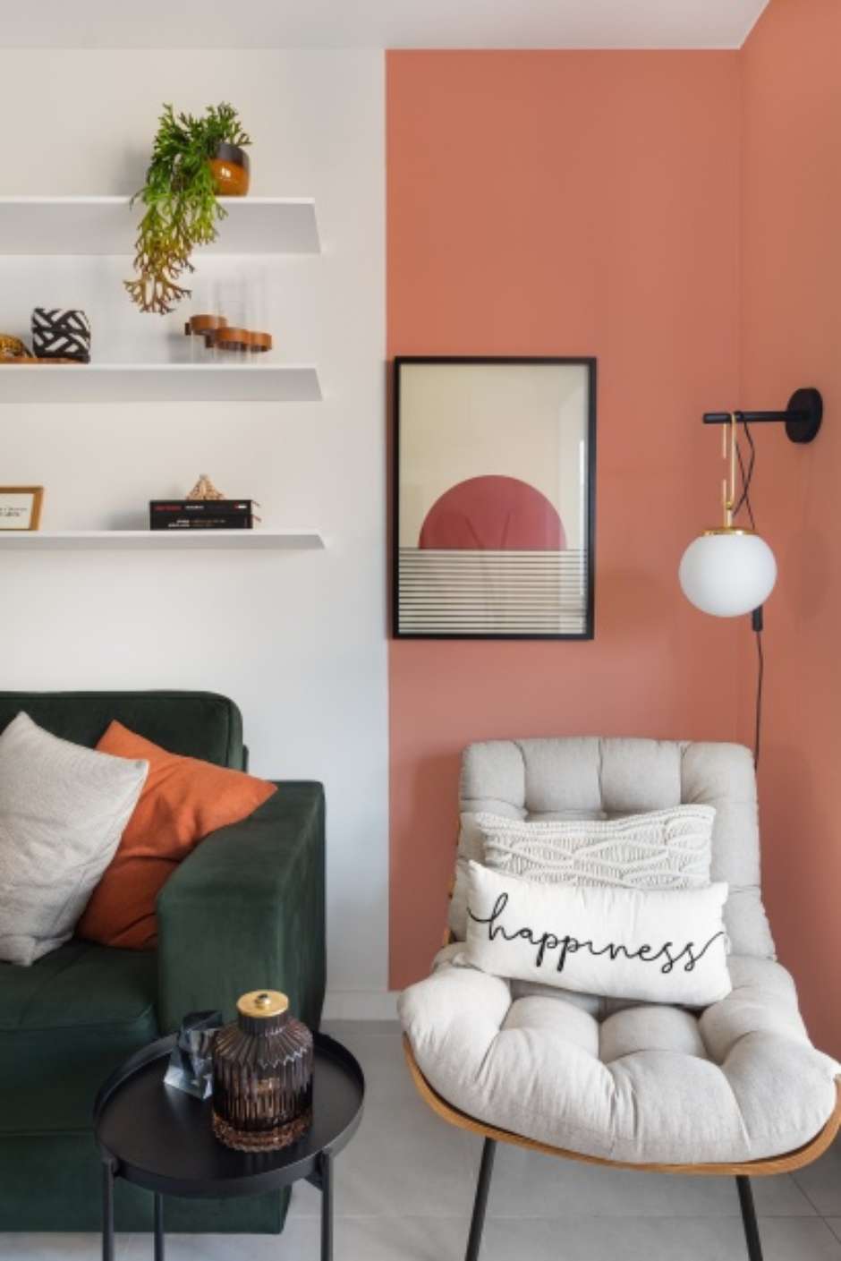 apartamento com tons terrosos
