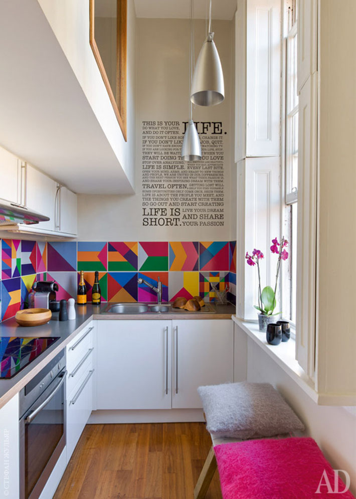 decoração apartamento moderno colorido