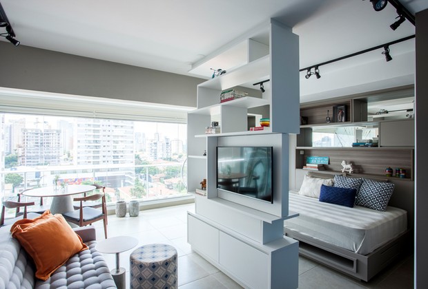 sala com varanda integrada