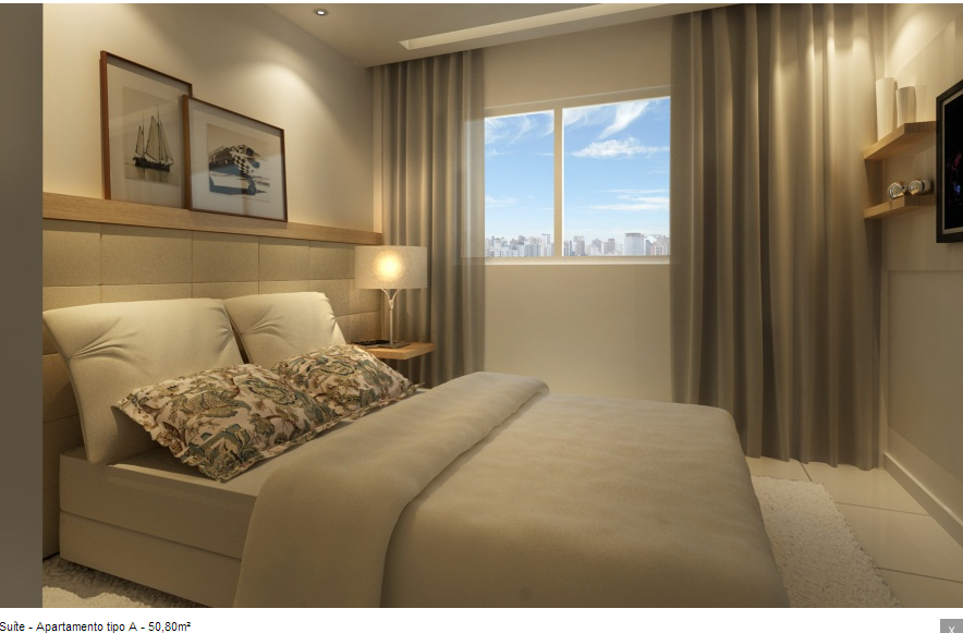 decoração apartamento 33m² tenda