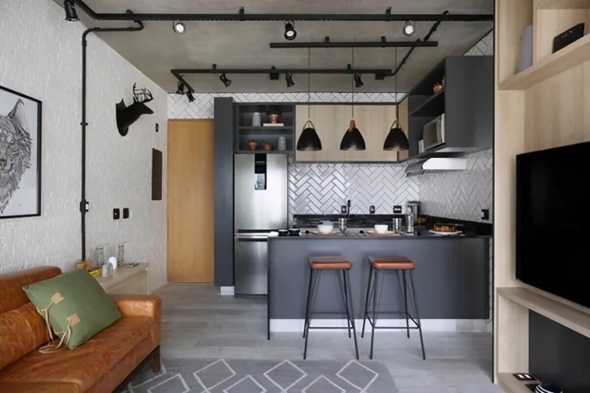 apartamento masculino moderno