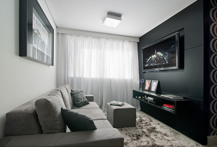 decoração de sala masculina
