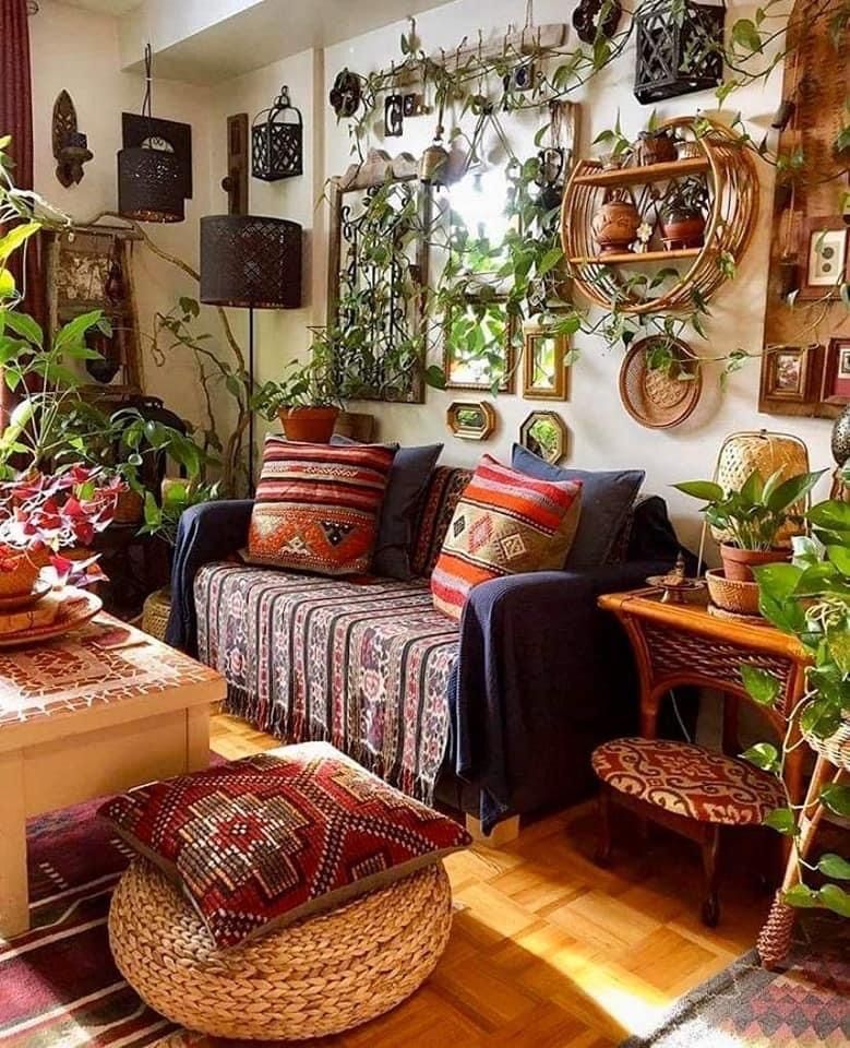 como fazer decoração boho chic