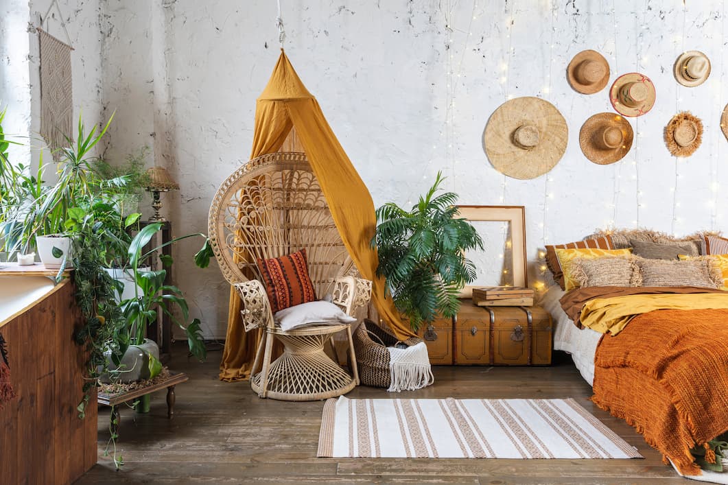 móveis boho chic
