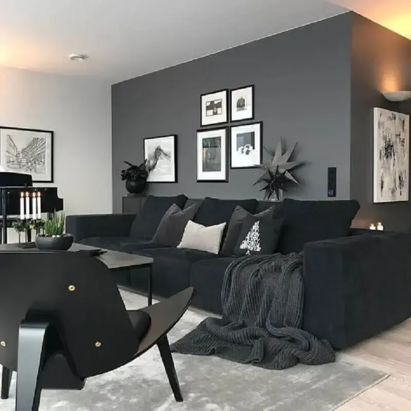 cores que combinam com cinza e preto